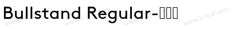 Bullstand Regular字体转换
